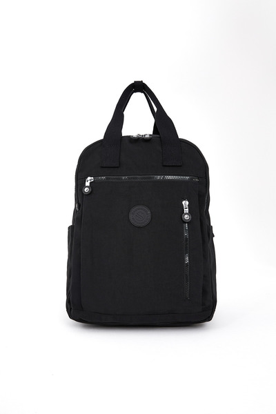 H&D COLLECTİON Unisex Water Resistant Crinkle Fabric Backpack and Wallet Type Hanging Pen Holder