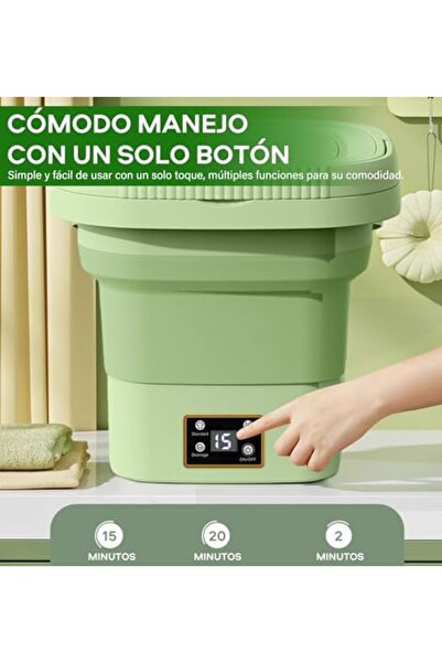 Generic غسالة محمولة، غسالة صغيرة، غسالة صغيرة قابلة للطي بسعة 9 لتر، سعة كبيرة، مع