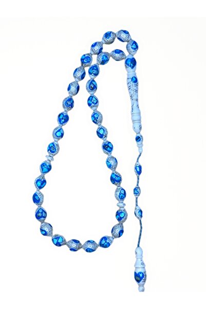 MELYS JEWEL Turkuaz İşlemeli Fildişi Tesbih