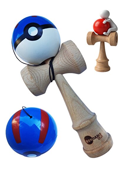 BV Kendama profesională, minge din lemn + autocolant pentru telefon, 134KD