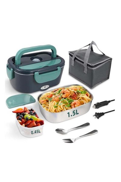 Generic Electric Lunch Box 80W Food Heater for Adults, 12/24/110V Portable Lu...