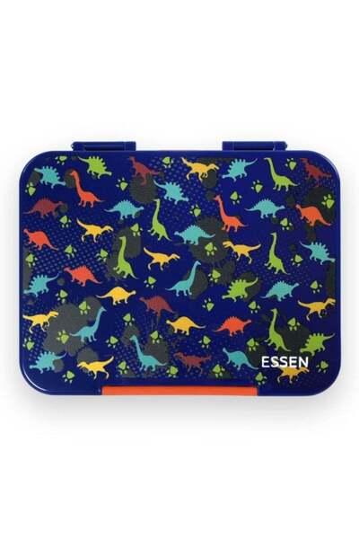 Generic Bento Large Lunch Box for kids boys - Blue Dinosaur