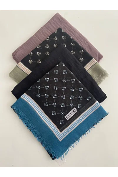 poloist 4 Mixed Patterned Cheesecloth Writing