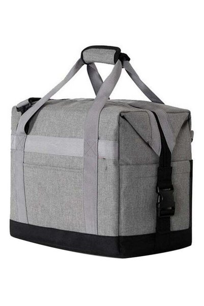 Generic Waterproof Double Insulation Lunch Box Bag Grey 40 x 50cm