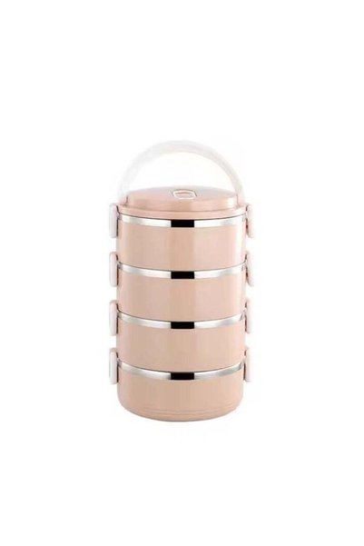 Generic Four-Layer Fresh-Keeping Lunch Box With Lid And Microwaveable