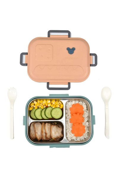 Generic Lunch Box for Kids Adults,800ml Bento Lunch Box with Stainless Steel ...