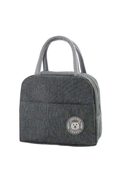 Generic Gray,Insulated Lunch Bag - Portable Thermal Food Container with Alumi...