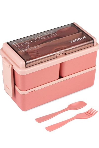 Generic Lunch Box - Eco-Friendly, Leak-Proof 3 Compartment Bento Box for Adul...