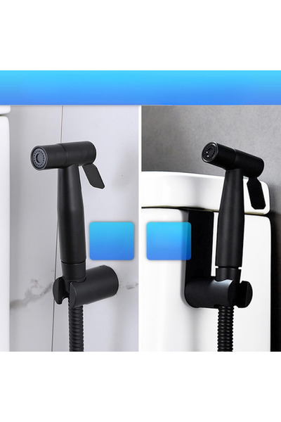 MNS Complete hygienic shower set for bathroom with single-lever mixer and hand shower
