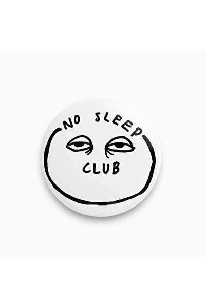rebelberi No Sleep Club Yazılı Rozet