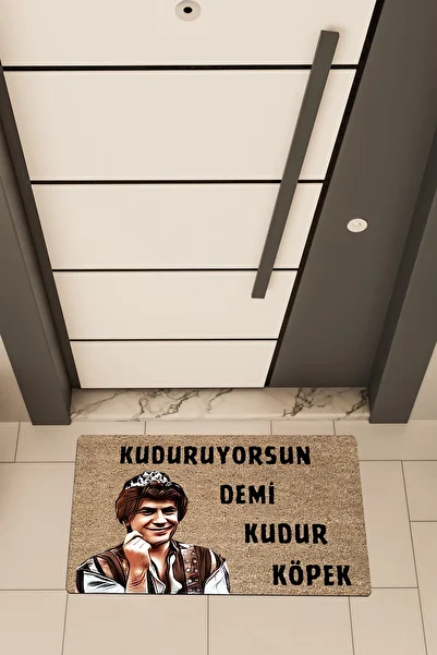 Dormot High Quality Digital Printing Brown, Prince Kudur Dog Themed Door Mat