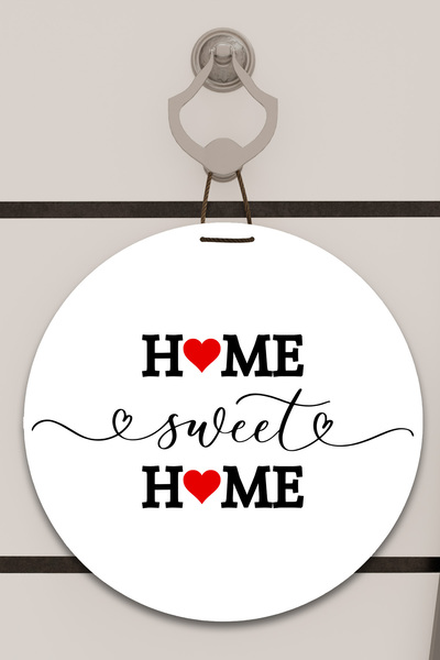 Dormot Decor pentru ușă cu model alb de inimă pentru imprimare digitală, orna...