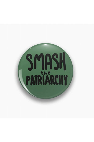 rebelberi Smash The Patriarchy Yazılı Feminist Rozet