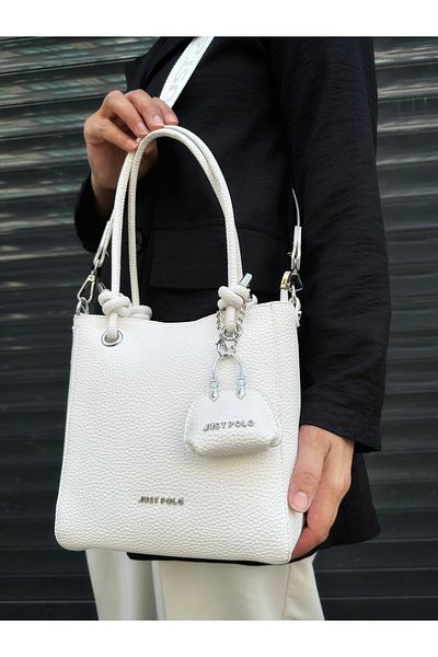 Just Polo Original Design Luxury Soft Leather Adjustable Cross Column Strap Shoulder Bag