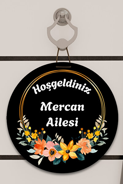 Dormot Imprimare digitală cu model de cerc de flori în negru, ornament pentru...