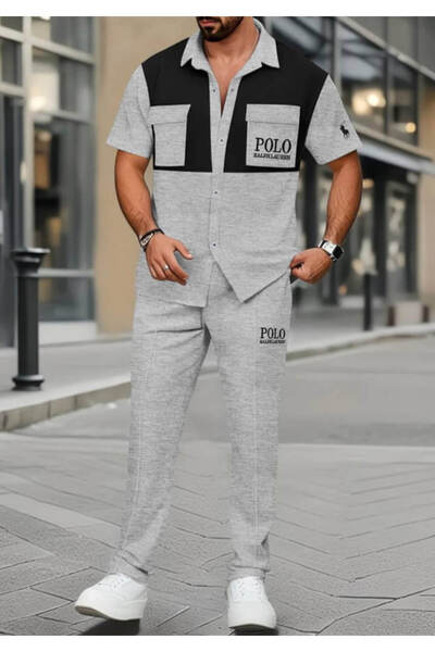 FLORA TEKSTİL Basic Men's Double Tracksuit Suit Est2482025