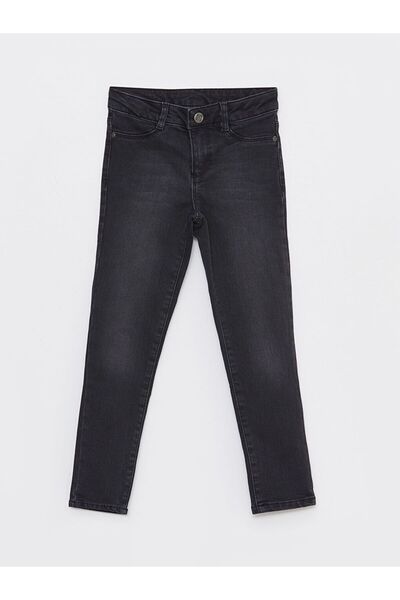 LC Waikiki Black Basic Girl's Jean Trousers