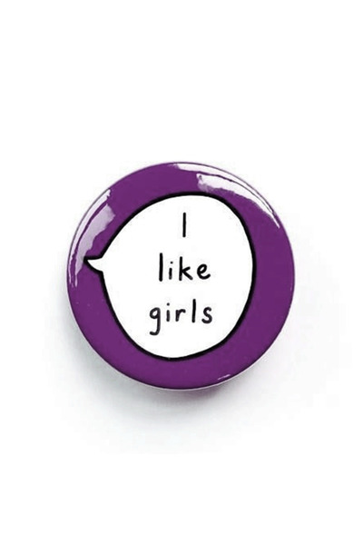 rebelberi I Like Girls Yazılı Rozet