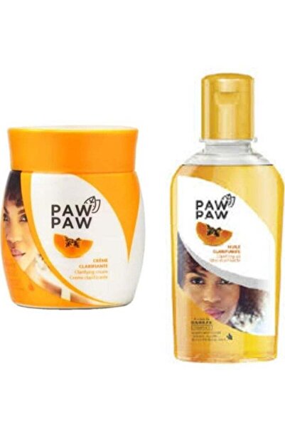 PawPaw مجموعة تنقية الجسم، قطعتين، كريم 120 مل + زيت مستخلص البابايا 60 مل