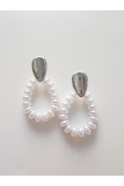 morjivert أقراط من اللؤلؤ من سيلفر ديب