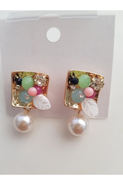 morjivert تصميم خاص أقراط مربعة متعددة الألوان