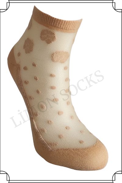 Limon Socks Women's Tulle Socks (6 Pairs) Patterned Perfumed Booties Socks