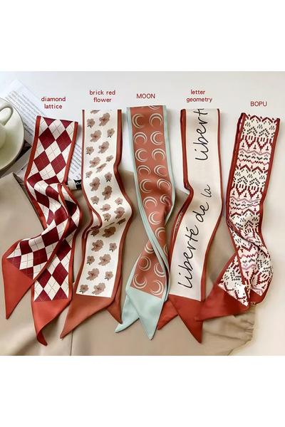 MAHLA Design Scarf, Thin Neck Scarf, Bag Accessory