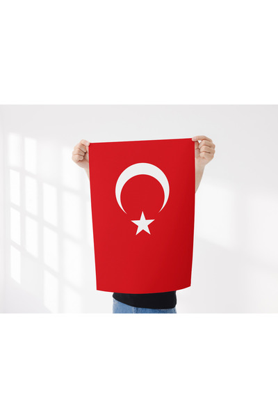 Rosaart Turkish Flag Frameless Poster, Digital Printing Flag