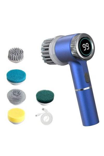 2AMNOVA Perie Electrica Rotativa Curatare 5 in 1, Display LED, 3 Viteze, USB ...