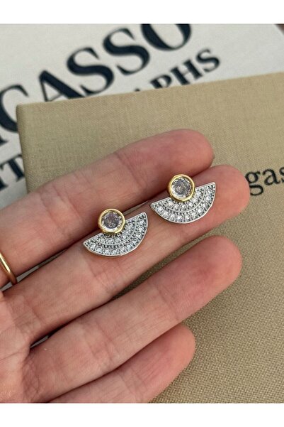 MioArt Yelpaze Detay Çelik Küpe