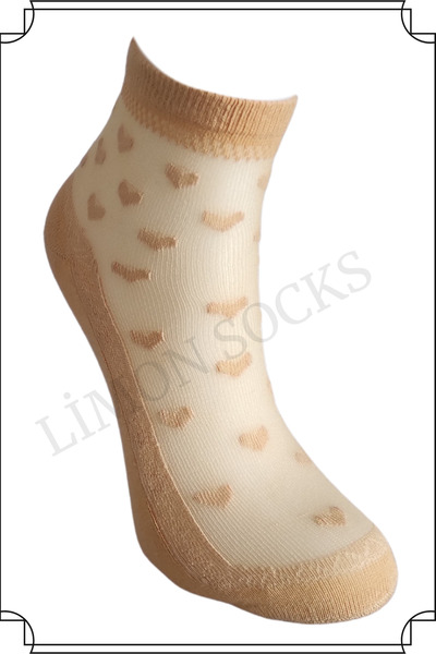 Limon Socks Women's Tulle Socks (6 Pairs) Patterned Perfumed Booties Socks