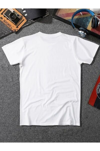 ELNOYA Unisex White Oversize Simple 100 Percent Cotton Crew Neck Comfortable T-Shirt