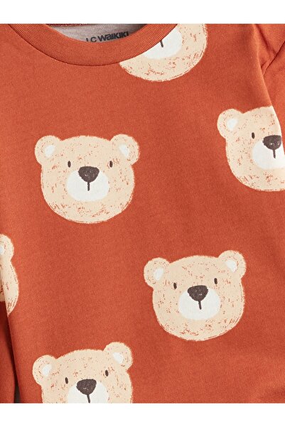 LC Waikiki Lcw Baby New Season Printed Baby Boy T-Shirt and Pants 2-Piece