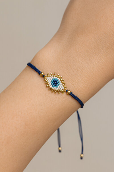 EL YAPIMI Göz Şekilli Nazar Boncuklu Bileklik