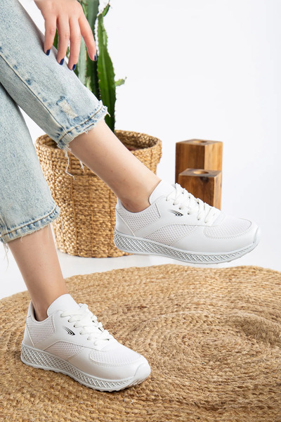Zerenyus Lisa Mesh Sports Shoes Lace-Up Walking Shoes