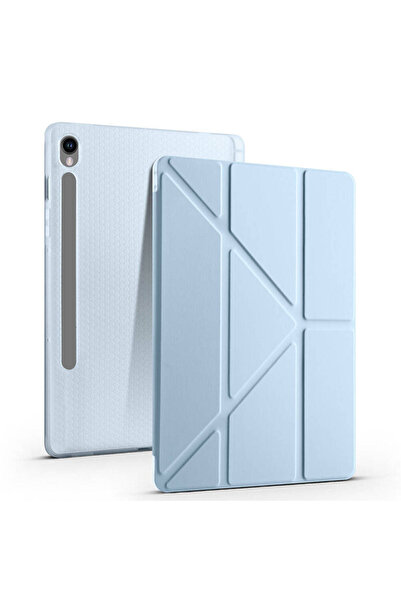 kılıffuarı Samsung Galaxy Tab S10 Fe Uyumlu Kılıf Tri Folding Kalem Bölmeli K...