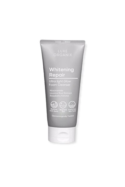LUXE ORGANIX منظف ​​رغوي خفيف للغاية لإصلاح وتبييض البشرة (رمادي)