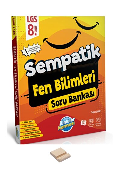 Ünlüler Karması LGS 8. Sınıf Sempatik Fen Bilimleri Soru Bankası ve Telefon Standı