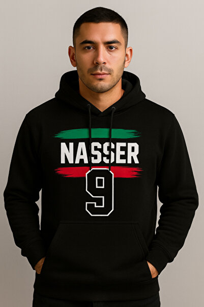 CLASSY.MODA Nasser 9 Качулка с качулка – Дизайн с флага на Кувейт, 3 нишки, кенгуру джобове, цифров печат