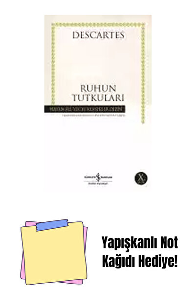TÜRKİYE İŞ BANKASI KÜLTÜR YAYINLARI Ruhun Tutkuları + Yapışkanlı Not Kağıdı
