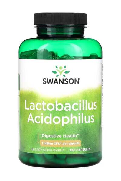 SWANSON , Lactobacillus Acidophilus, 1 Billion CFU, 250 Capsules