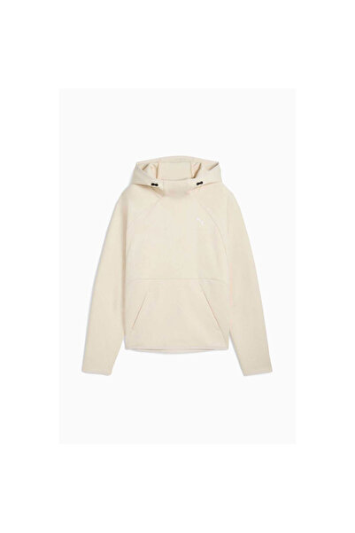 Puma Evostripe Comfort Hoodie Women Beige Sweatshirt 68814087