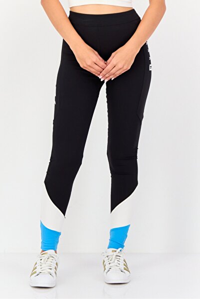 Reebok بنطال رياضي مناسب للتدريب للنساء، أسود