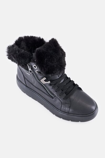 Geox Women Kaula B ABX Lace Up Ankle Boots, Black
