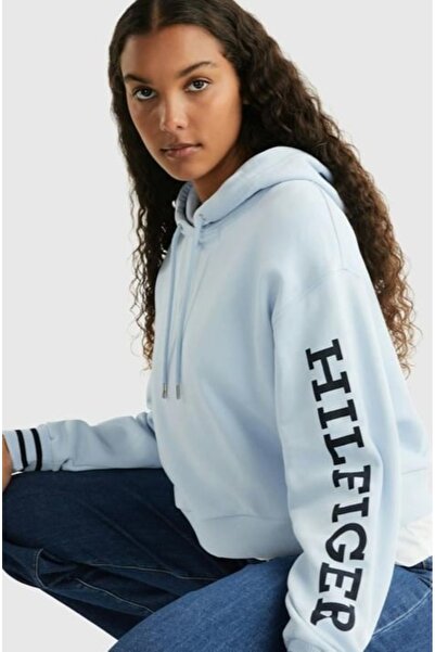 Tommy Hilfiger Pamuklu rahat kesim kapüşonlu sweatshirt