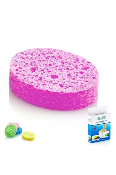 Budi Babyjem Baby Bath Sponge Cellulosic 020 Pink