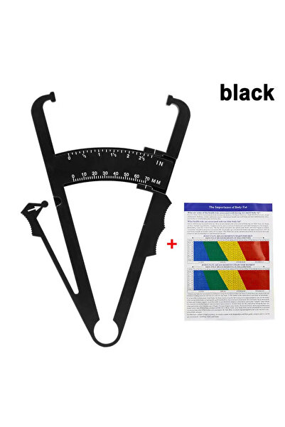 Choice3 مقياس مزدوج - أسود، مجموعة واحدة من فرجار دهون الجسم 70 مم مع شريط قي...
