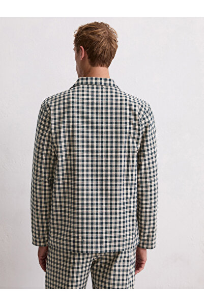 Marc O'Polo Pyjamaoberteil Cozy Flannel Schlaf-Oberteil Nachthemd Sleepshirt