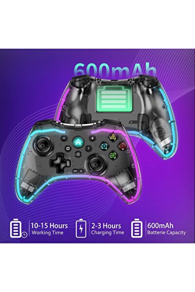 erorex Wireless Game Controller Rechargeable Bluetooth Gaming Controller Ios Android Nintendo Switch P5 P4