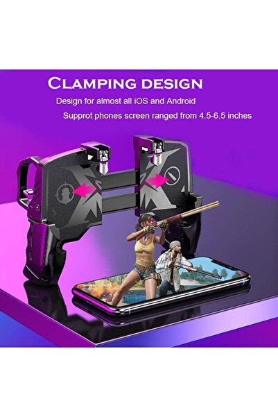 erorex وحدة تحكم ألعاب الهاتف المحمول وحدة تحكم إطلاق النار في Pubg Mobile L1R1 عصا التحكم حساسة للوحة ألعاب Pubg Aim